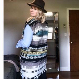 Authentic Mexican Blanket Vest